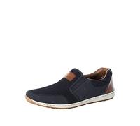 Rieker Frühjahr/Sommer 08869, Mocassini Uomo, Blu (Pazifik/Navy/Amaretto 14), 45 EU