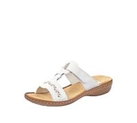Rieker Frühjahr/Sommer 60888, Ciabatte Donna, Bianco (Weiss 80), 41 EU