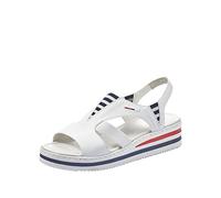 Rieker Frühjahr/Sommer V02Y5, Sandali a Punta Chiusa Donna, Bianco (Weiss 80), 41 EU