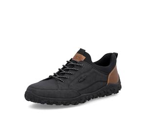 Rieker G 08150-00 - Pantofole da uomo, con elastico, colore: nero, Nero , 40 EU