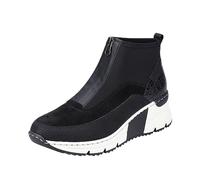 Rieker N6352, Stivali Chelsea Donna, Nero, 42 EU
