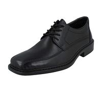 Rieker B0812, Scarpe Stringate Derby Uomo, Nero (Nero/Schwarz), 44 EU