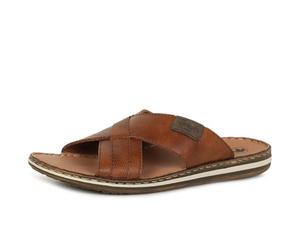 Rieker Infradito Uomo 21082, Marrone, 45 EU