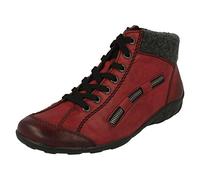 Rieker L6543, Scarpe da Ginnastica Alte Donna, Rosso (Wine/Anthrazit), 40 EU