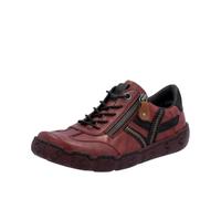 Rieker L0363-34 - Pantofole da Donna in Ecopelle, Colore Rosso, Colore: Rosso, 36 EU
