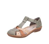 Rieker M1655, Mocassino Donna, Verde, 37 EU