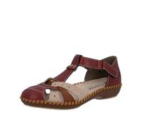 Rieker M1655, Sandalo con bracciale donna, rosso, 36 EU