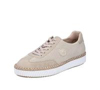 Rieker M2912, Sneaker Low Donna, Beige, 38 EU