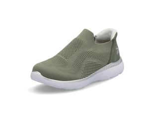 Rieker M5072, Mocassino Donna, Verde, 41 EU