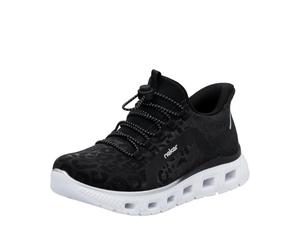 Rieker M6066, Sneaker Basse Donna, Nero, 36 EU