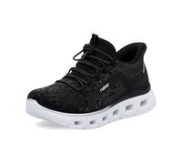 Rieker M6066, Sneaker Basse Donna, Nero, 42 EU