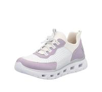 Rieker M6067, Sneaker Basse Donna, Bianco, 42 EU
