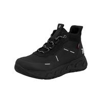 Rieker M6500, Sneaker High Donna, Nero, 39 EU