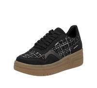 Rieker M7600, Sneaker Low Donna, Nero, 39 EU