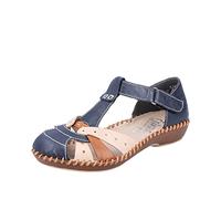 Rieker M1655, Mocassino Donna, Blu, 42 EU