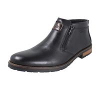 Rieker Mens TEX Antistress Stivali Chelsea Marrone Pelle Doppi Zip 14656