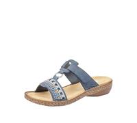 Rieker Morelia Womens Sequin Sandals 37 EU Blu Marino