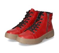 Rieker N0007, Stivali Stringati Donna, Colore: Rosso, 37 EU Larga