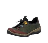 Rieker N3271, Scarpe da Ginnastica Donna, Green Combi, 38 EU