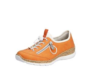 Rieker N4263, Mocassino Donna, Colore: Arancione, 36 EU