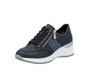 Rieker N4322, Scarpe da Ginnastica Donna, Blu, 42 EU