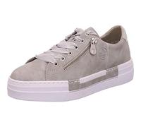 Rieker N49C2 Donna Scarpe da Ginnastica Basse, Grigio (Cement/Silver 40), 36 EU