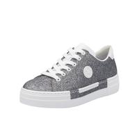Rieker N49w1, Sneaker Low Donna, Argento, 39 EU
