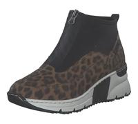 Rieker N6352, Stivali Corti Donna, Braun Combi, 38 EU