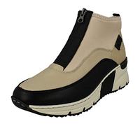 Rieker N6352, Stivali Chelsea Donna, Beige, 37 EU