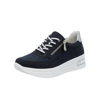 Rieker N8114, Scarpe Stringate Donna, Blu, 40 EU