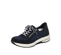 Rieker N8451, Scarpe da Ginnastica Donna, Blu, 36 EU
