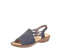 Rieker 608D1-14, Sandali a Punta Chiusa Donna, Blau (Pazifik 14), 42 EU