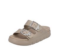 Rieker P2180, Pantofole Donna, Beige, 42/43 EU