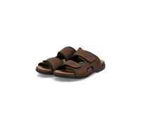 Rieker Pantoletten Uomo In Vera Pelle Marrone 25559-25