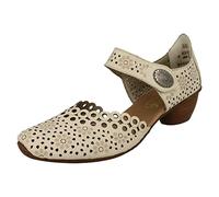 Rieker Pia Womens Open Court Shoes 39 Crema