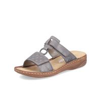 Rieker Sandali classici da donna V2885, sandali da donna, Grigio 42, 37 EU Stretta