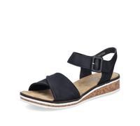 Rieker Sandali classici da donna V3691, sandali da donna, Nero 00., 39 EU