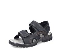 Rieker Sandali classici da uomo 25053, sandali da uomo, Nero 00., 44 EU