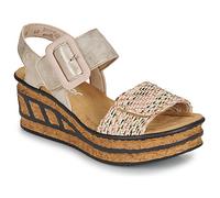 Rieker Sandali con zeppa 68172-60 in Beige 39