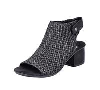 Rieker Sandali da donna 64670, Nero 00., 38 EU