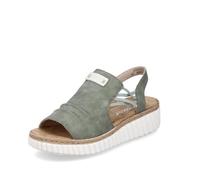 Rieker Sandali da donna con cinturino 69262, sandali da donna, Verde 52., 39 EU