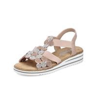 Rieker Sandali da donna con zeppa V0613, sandali da donna