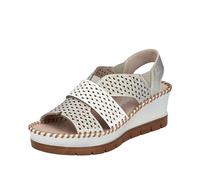 Rieker Sandali da donna in bianco antico, metallic, 41 EU
