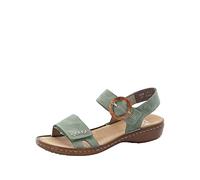 Rieker 608Z3, Sandali Donna, Verde 52, 40 EU