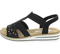 Rieker Sandali da donna V0646, nero, 42 EU