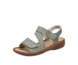 Rieker Sandali da donna V2862, verde, 37 EU