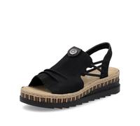 Rieker Sandali da donna V7972, sandali da donna, Nero 00., 37 EU Stretta