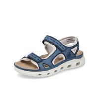 Rieker Sandali da trekking da donna 64066, sandali da donna, Blu Combi 14, 40 EU