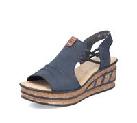 Rieker Sandali Donna 68175, Numero:38 EU, Colore:Blu