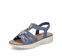 Rieker Sandali Donna V8549 Ciabatte Donna, Blu 10, 38 EU